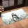 Green Eyed Cat Robin Frosted Pine Berries - Winter Home Decor Gift Doormat - 4
