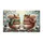 Scarf Squirrels Pinecones Holly Evergreen Winter Scene - Christmas Holiday Gift Doormat - 3