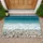 Turquoise Ocean Waves Pebble Beach Shore with Foamy Surf - Home Decor Gift for Beach Lover Doormat - 1