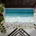 Turquoise Ocean Waves Pebble Beach Shore with Foamy Surf - Home Decor Gift for Beach Lover Doormat - 6