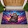 Tabby Cat Pink Donut Coffee Cup Cosmic Galaxy - Home Decor Gift Doormat - 1