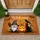 Gnome Jack-o'-lantern Black Cat Welcome - Halloween Home Decor Doormat - 1
