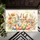 Realistic Bunnies Decorated Easter Eggs Spring Flowers - Easter Home Decor for Bunny Lovers Doormat - 6
