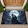 Majestic Grey Wolf Howling Full Moon Forest - Wildlife Lover Decor Gift Doormat - 1