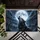 Majestic Grey Wolf Howling Full Moon Forest - Wildlife Lover Decor Gift Doormat - 6