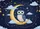 Blue Owl Golden Moon Stars Fluffy Clouds Star Garlands - Home Decor Gift for Owl Lover Doormat - 7