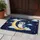 Blue Owl Golden Moon Stars Fluffy Clouds Star Garlands - Home Decor Gift for Owl Lover Doormat - 5