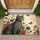 Majestic Cat Golden Filigree Floral - Home Decor Gift for Cat Lovers Doormat - 1
