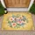 Welcome Script Daisy Rose Wildflower Foliage - Home Decor Gift for Garden Lovers Doormat - 1