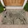 Black Beige Tan Continuous Flowing Zebra Stripes - Home Decor Gift Doormat - 1