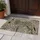 Black Beige Tan Continuous Flowing Zebra Stripes - Home Decor Gift Doormat - 5