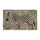 Black Beige Tan Continuous Flowing Zebra Stripes - Home Decor Gift Doormat - 3