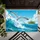 Dynamic Ocean Wave Majestic Seagull Tropical Island - Ocean Lover Home Decor Gift Doormat - 6