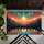 Fiery Sun Mountain Bikers Reflection Landscape - Home Decor Gift for Bikers Doormat - 6