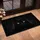 Black Cat Piercing Yellow Eyes Whiskers - Everyday Home Decor Gift for Cat Lovers Doormat - 4