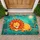 Sleeping Lion Petal Mane Jungle Scene Sun - Wildlife Lover Home Decor Gift for Lion Lovers Doormat - 1