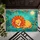 Sleeping Lion Petal Mane Jungle Scene Sun - Wildlife Lover Home Decor Gift for Lion Lovers Doormat - 6
