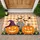 Glowing Jack-o'-lanterns Witch Hat Tombstone Bats Spiders - Halloween Party Doormat - 1