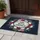 Rustic God Bless America Floral Flag - Independence Day Home Decor Doormat - 5