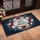 Rustic God Bless America Floral Flag - Independence Day Home Decor Doormat - 4