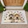 Grey Orange Tabby Kittens Snuggled Paw Prints - Home Decor Gift for Cat Lover Doormat - 1