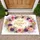 Happy Mother's Day Golden Script Floral Filigree - Mother's Day Gift for Mom Doormat - 1
