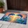 Luminous Blue Dolphins Heart Sunset Ocean Scene with Roses - Ocean Lover Home Decor Gift Doormat - 5
