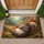 Squirrel Acorn Wildflower Autumn Forest - Wildlife Lover Gift for Nature Lover Doormat - 1