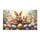 Realistic Fluffy Bunnies Easter Eggs Spring Meadow - Easter Season Gift Doormat - 3