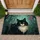 Glowing Eyes Black Cat Kitten Mystical Forest - Home Decor Gift for Cat Lover Doormat - 1