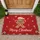 Gingerbread Man Merry Christmas Candy Canes Snowflakes - Festive Seasonal Home Decor Gift Doormat - 1