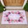 Happy Mother's Day Pink Purple Tulips Forget-Me-Nots Daisies Sparkle - Mother's Day Gift Doormat - 1