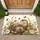 Cheerful Otter Daisy Butterfly Wildflower Meadow - Home Decor Gift for Otter Lover Doormat - 1