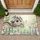 Rustic Wooden Birdhouse Bluebirds Garden Flowers - Spring Garden Decor for Bird Watchers Doormat - 1