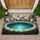 Rugged Stone Well Turquoise Water Ripples - Home Decor Gift Doormat - 1