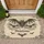 Unwelcome Gothic Bat Floral Thorn - Halloween Party Decor Doormat - 1