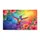 Iridescent Hummingbird Tropical Garden Flowers - Wildlife Lover Gift Doormat - 3