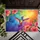 Iridescent Hummingbird Tropical Garden Flowers - Wildlife Lover Gift Doormat - 6