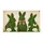 Rustic Burlap Green Boxwood Bunny Rabbits Hydrangea Tails - Happy Easter Gift Doormat - 3