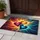Flowing Luminous Hearts Nebula Cosmic Swirl - Year-Round Home Decor Gift Doormat - 5