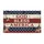 God Bless America Rustic Stars - Independence Day Gift for Veterans Doormat - 3
