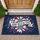 God Bless USA Patriotic Flowers - Independence Day Gift for Veterans Doormat - 1