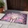 Striped Cat Vibrant Blossoms Pastel Butterflies - Cat Lover Home Decor Gift Doormat - 5