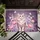 Striped Cat Vibrant Blossoms Pastel Butterflies - Cat Lover Home Decor Gift Doormat - 6