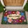 Welcome Plaque Botanical Flowers Foliage - Home Entryway Decor Gift Doormat - 1