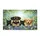 Curious Puppies Black Cats Fence Peeking - Pet Lover Home Decor Gift Doormat - 3
