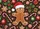 Gingerbread Man Santa Hat Christmas Candies Holly Baubles Festive Home Decor Doormat - 7