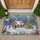 Christmas Cottage Snowman Tree - Christmas Home Decor Gift Doormat - 1
