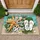 Life is Better at the Beach Starfish Flip Flops - Beach House Decor Gift Doormat - 1