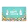 Happy Easter Bunnies Decorated Eggs Spring Flowers Aqua Teal - Easter Holiday Home Decor Gift Doormat - 3